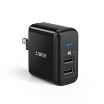 Anker 2-Port 24W USB Wall Charger PowerPort 2…