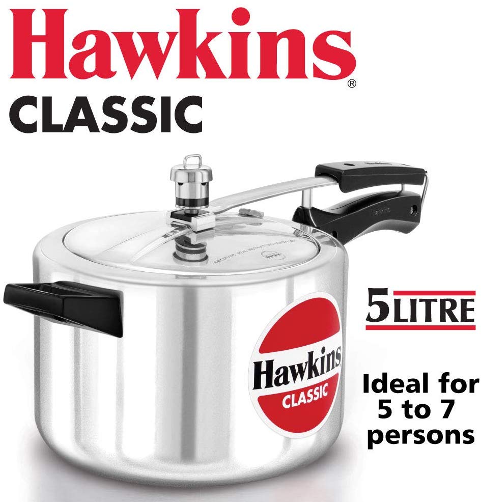 Hawkins 5.0 Litre Classic Aluminum Pressure C…
