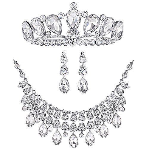 Bella-Vogue -Bridal Jewelry Sets Silver Cryst…