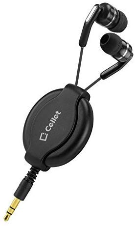 Cellet Retractable Stereo in-Ear Headphone, E…