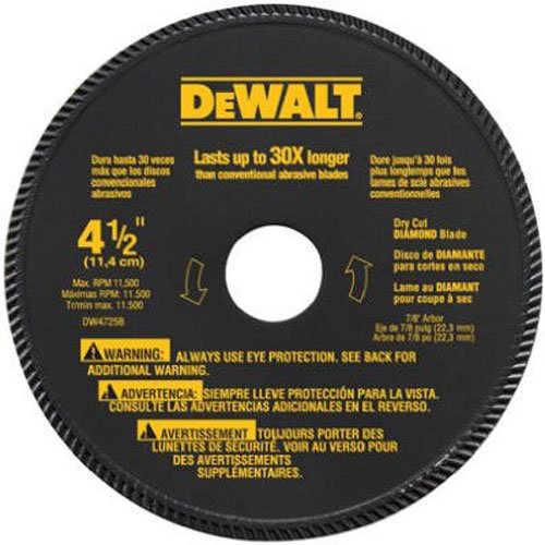DEWALT DW4725 High Performance 4-1/2-Inch Dry…