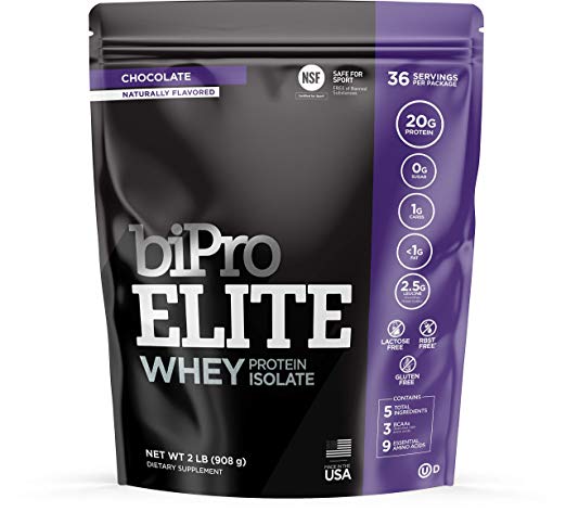 BiPro Elite Whey Isolate Protein Powder, Choc…