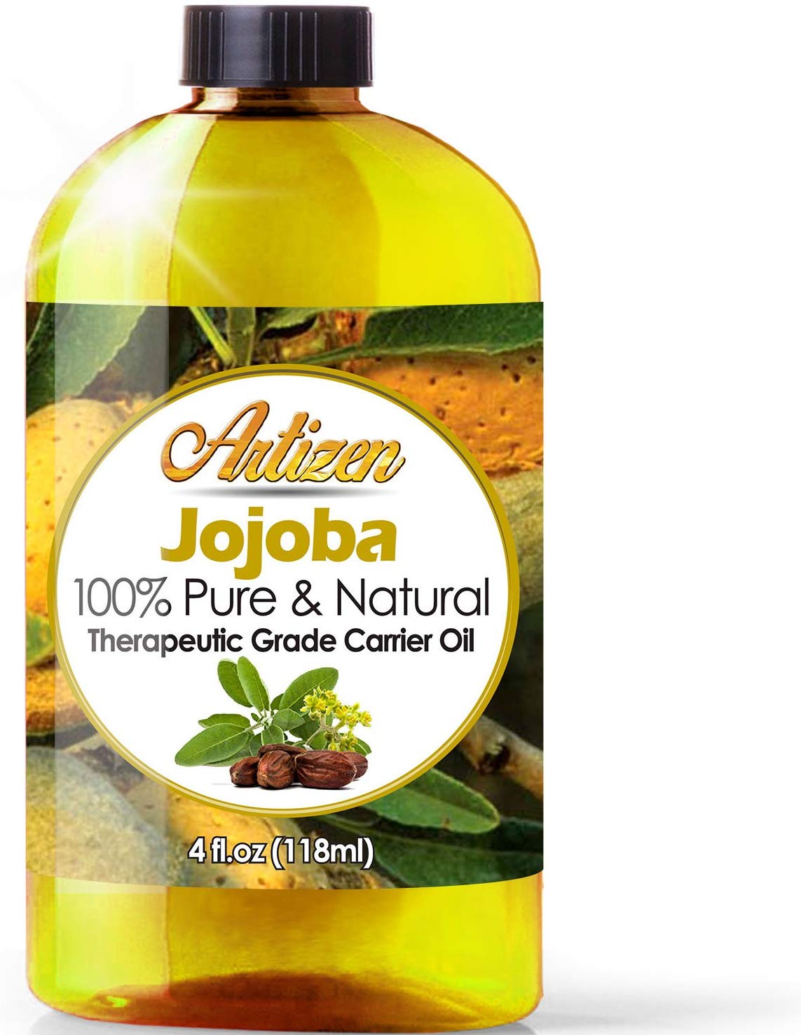 100% Pure Jojoba Oil (HUGE 4OZ BOTTLE) All-Na…