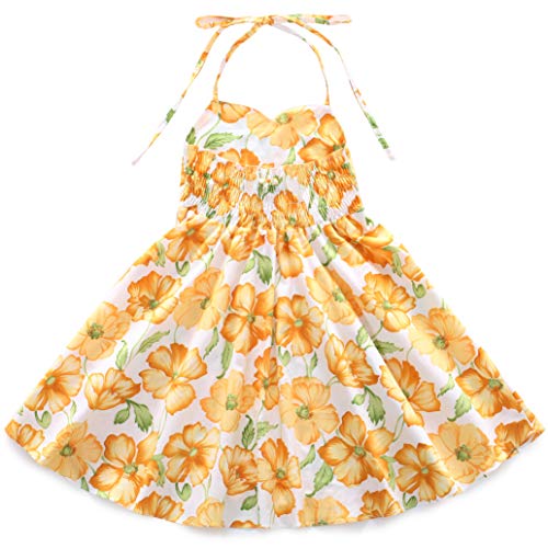 Flofallzique Vintage Floral Girls Dress for 1…