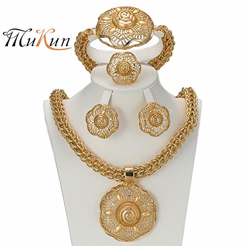 MUKUN Fashion Gold Plated Jewelry Sets - Wome…