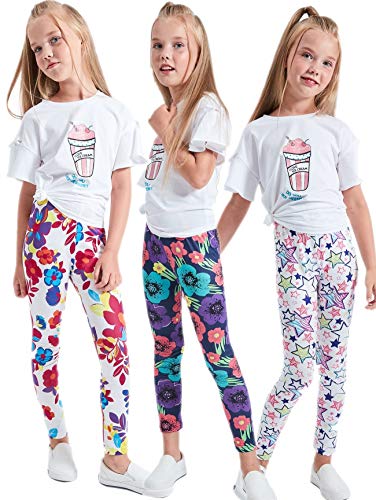 LUOUSE Girls Stretch Leggings Tights Kids Pan…