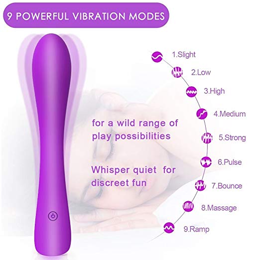 Waterproof Vibrator Dildos for Women with 9 S…