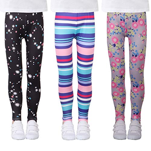 LUOUSE Girls Stretch Leggings Tights Kids Pan…