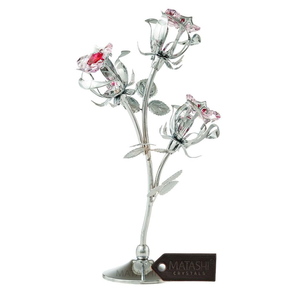 Matashi Everlasting Rose Flower Tabletop Orna…