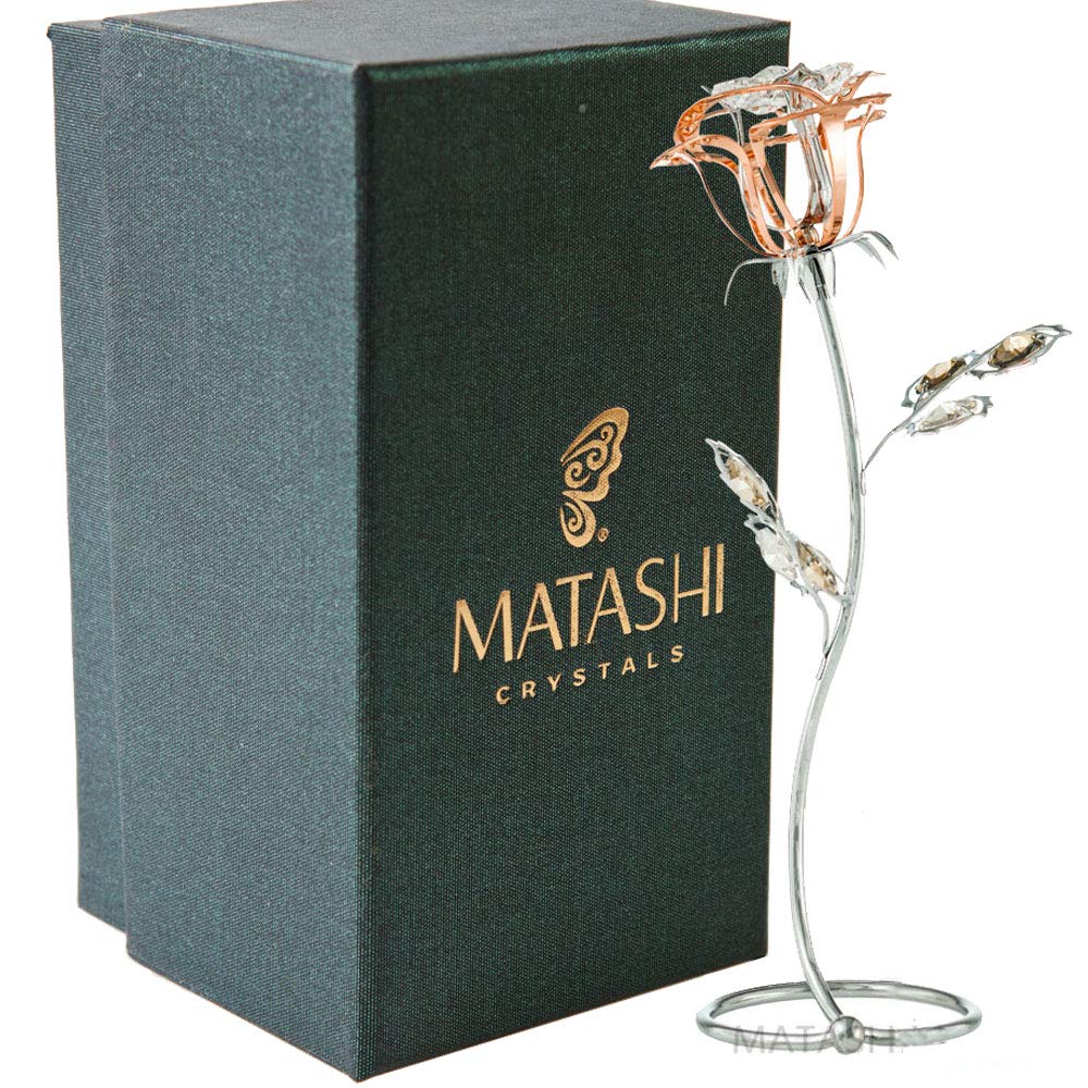 Matashi Everlasting Rose Flower Tabletop Orna…