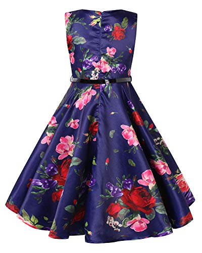 Kidsform Girls Sleeveless Dress Floral Print …