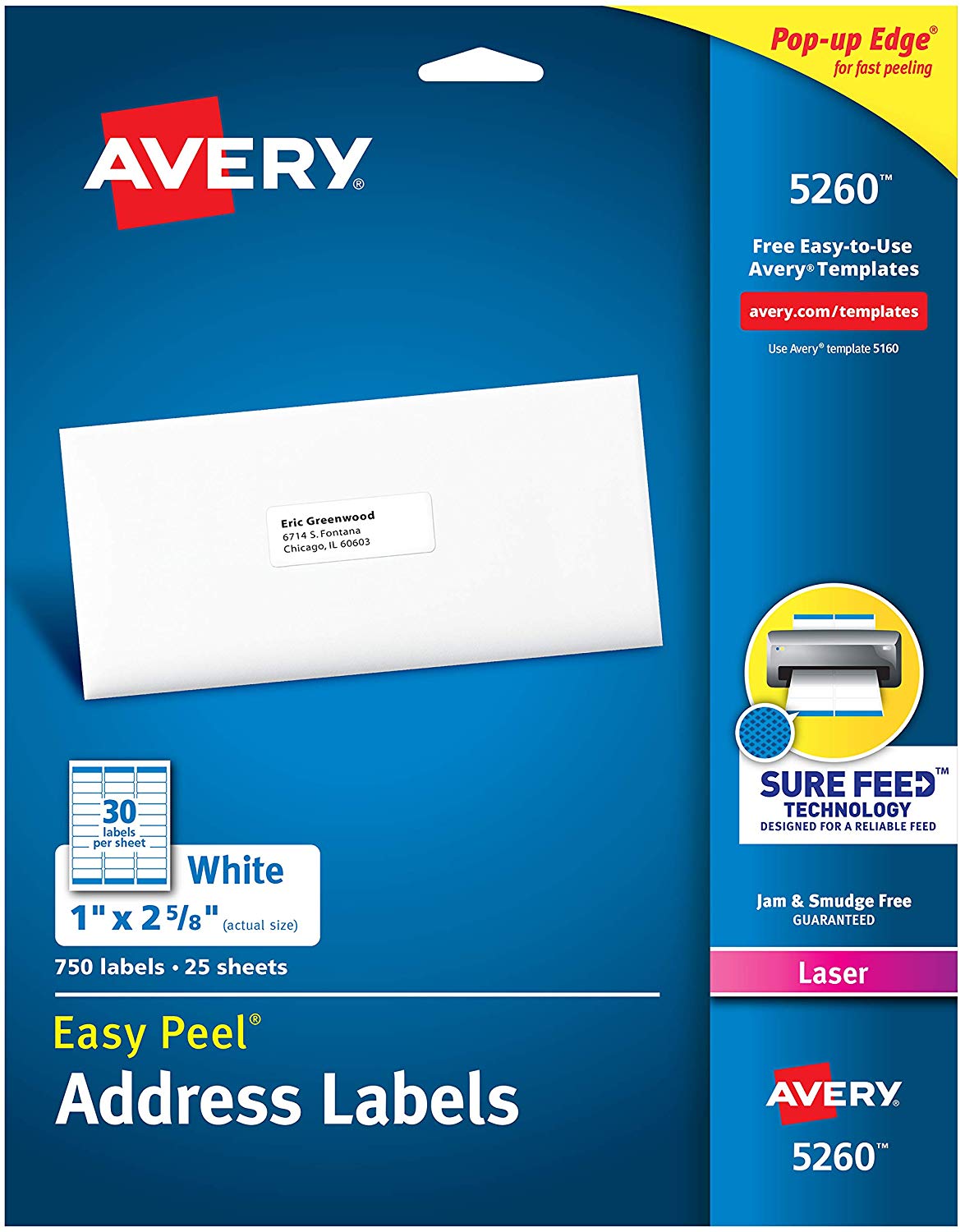 Avery Mailing Address Labels, Laser Printers,…