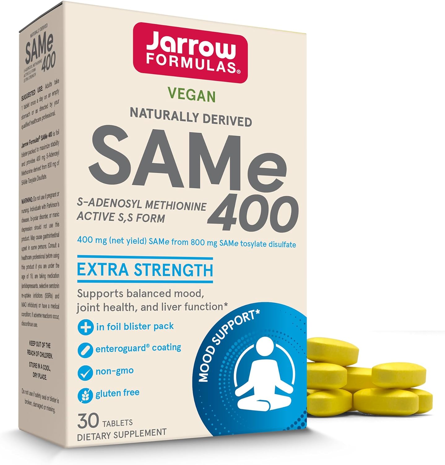 Jarrow Formulas SAMe 400 mg Joint Health, Liv…