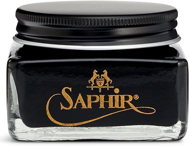 Saphir Pommadier Cream Shoe Polish - Black #0…