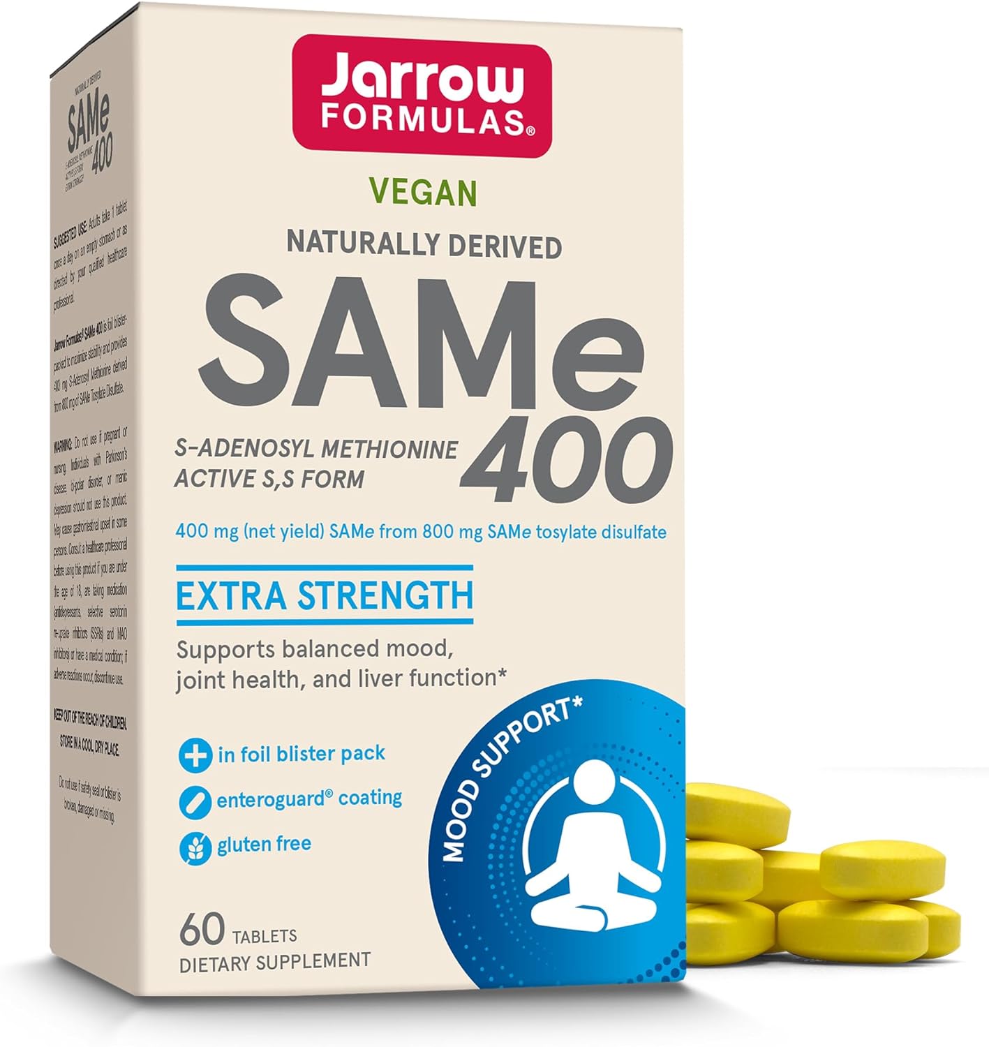 Jarrow Formulas SAMe 400 mg Joint Health, Liv…