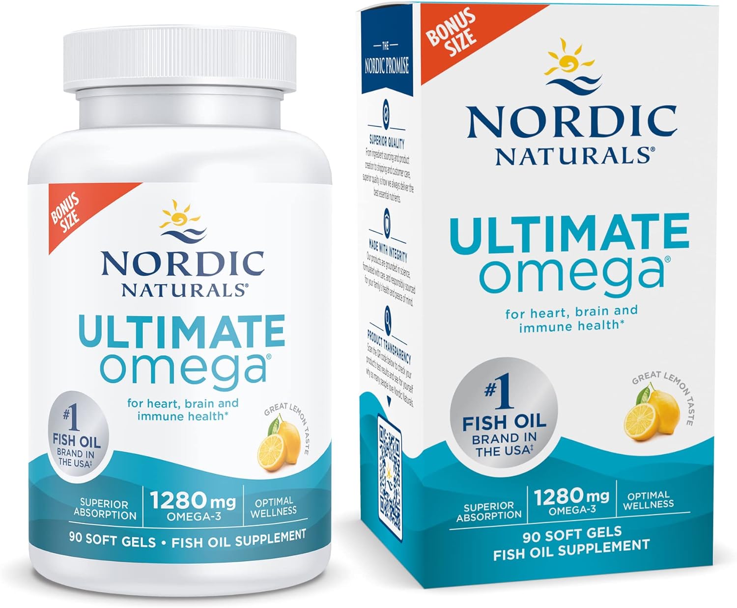 Nordic Naturals Ultimate Omega, Lemon Flavor …