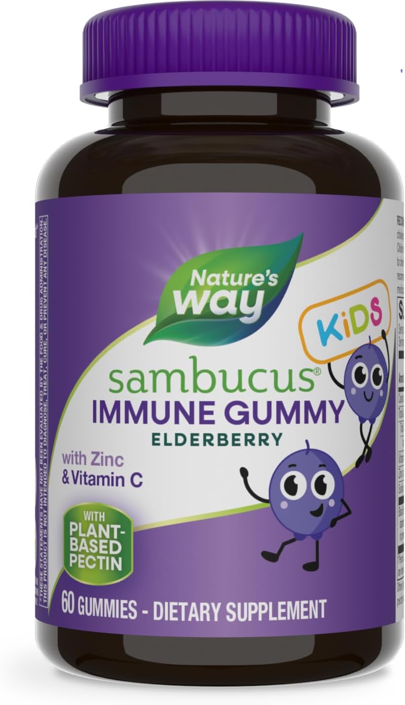 Natures Way Sambucus Elderberry Immune Gummie…