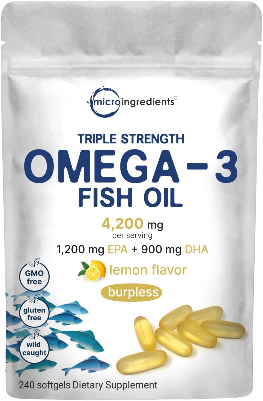 Triple Strength Omega 3 Fish Oil Supplements …
