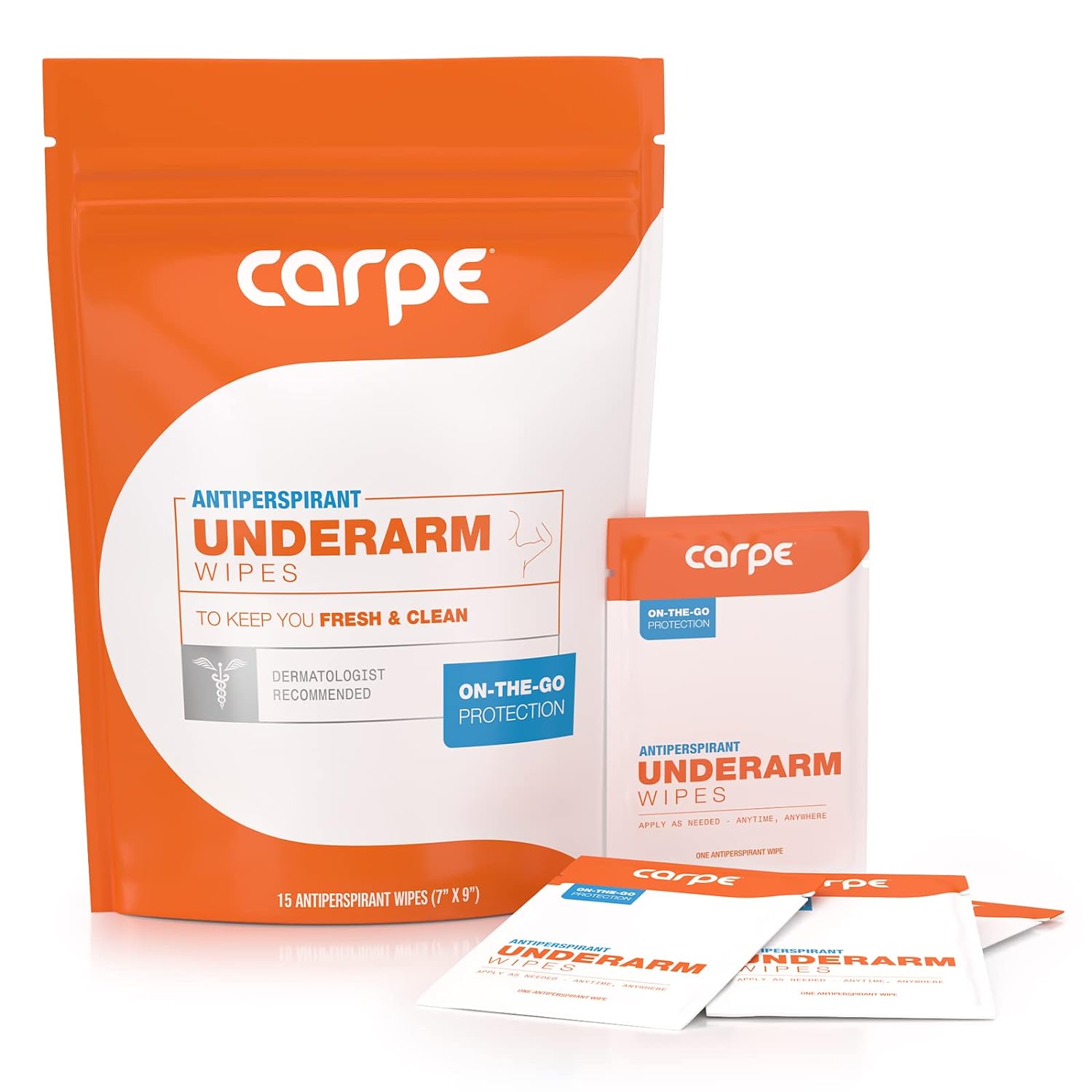 Carpe Antiperspirant Underarm Wipes for Sweat…