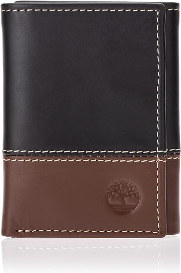 Timberland Men's Leather Trifold Wallet with …