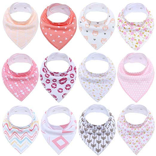 Baby Bandana Drool Bibs for Bo…