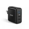 Anker 2-Port 24W USB Wall Charger PowerPort 2 with PowerIQ for iPhone 7 / 6s / Plus, iPad Air 2 / mi