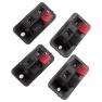 uxcell 5 x Plastic Case 2 Positions Two Pins Jack Speaker Terminal Black