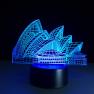 Zonxn Creative 7 Color Changing Mood Table Desk Lamp 3D Led Night Light Sydney Opera House Lamp Home