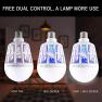 Gogogu 2 Pack Bug Zapper Light Bulbs, 2-in-1 Mosquito and Fly Killer Lamp, UV LED Electronic Indoor 