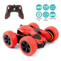 RC Cars Stunt Car Toy, Amicool 4WD 2.4Ghz Remote Control Car Double Sided Rotating Vehicles 360° Fl