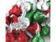 Hershey Kisses Christmas Foil red green silver Hershey's 5 pounds SPECIAL BUY