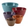 Rachael Ray 5 Piece Cucina Melamine Nesting Measuring Cups, Assorted