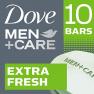 Dove Men+Care Body and Face Bar, Extra Fresh 4 oz, pack of 10 Bar