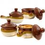 Gibson French Onion Soup Crock Bowls with Handles, 15 O