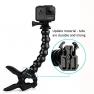 Sametop Jaws Flex Clamp Mount with Adjustable Gooseneck Compatible with Gopro Hero (2018), Fusion, H