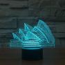 Sydney Opera House 3D Acrylic Stereo Energy-Saving Ambient Lamp,Remote Touch