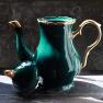Jomop Vintage Ceramic Teapot with Gold T…