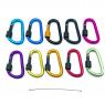 LingYe Durable Spring-loaded Gate Aluminum D Ring Carabiners Clips Hook for Home, Rv, Camping, Fishi