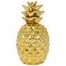 Gift Boutique 9" Gold Pineapple Showpiece Beautifully Sculpted with Realistic Detail, Metallic Gold