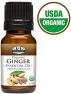 1 fl. Oz / 30 ml Organic Ginger Essential Oil, USDA Certified Organic Ginger Oil, 100% Pure & Na