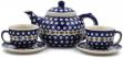 Polish Pottery 5-Piece Tea Cof…