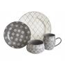 MOROCCAN GREY 16 PIECE DINNERW…