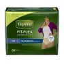 Depend FIT-FLEX Incontinence Underwear for Women, Maximum Absorbency, S/M, 60 Count