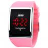 Skmei Touch Screen Digital LED Waterproof Boys Girls Sport Casual Wrist Watches Pink