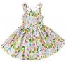 Bcaur Girls' 2T-12 Cotton Floral Dress Summer Backless Casual Sundress 1702 white. 8/9 years