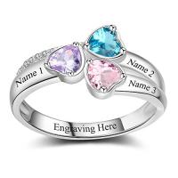 Lam Hub Fong Personalized Sterling Silver Mothers Rings