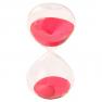 Graces Dawn Super Beautiful Transparent Glass Hourglass Sand Timer 60 Minutes with (Pink)