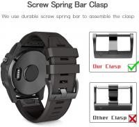 Fenix 5X Plus Bands Sport Silicone Replacement Watch Strap for Garmin Fenix 5X/Fenix 5X Plus/Fenix 6