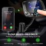 Bluetooth FM Transmitter for Car, Wireless Radio Adapter Hands-Free Kit 1.8''Color Display with Auto