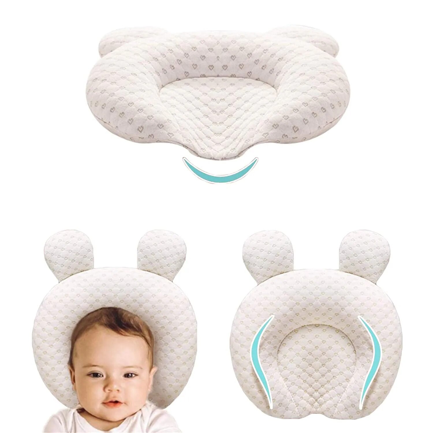 Baby Pillow Head Protector Cotton Pillow Newborn Protec